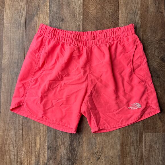 The North Face Short Girls Large Pink Lined Breathable Pockets Athletic 6084 - Picture 1 of 11